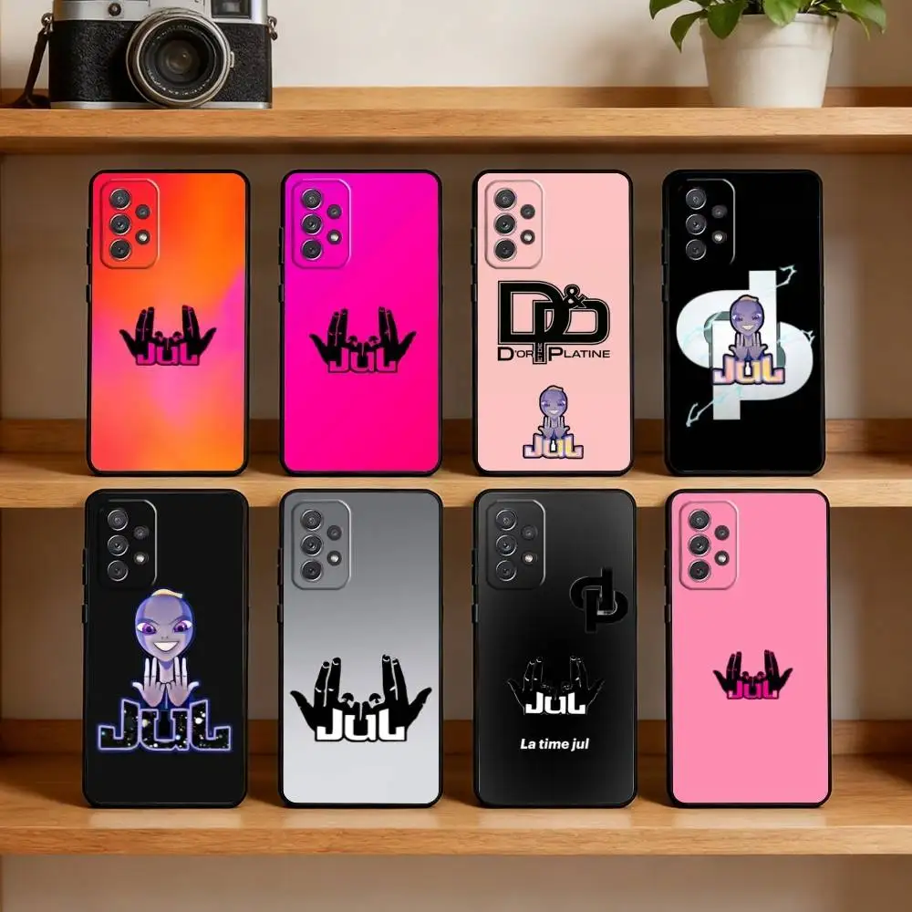 

H-Hots Juls Rapper Logo Phone Case For Samsung Galaxy A73,21,22,32,71,53,52,51,80,5G Soft Black Cover