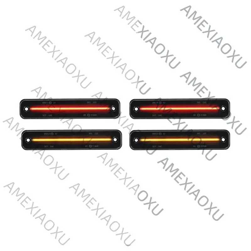 

Strange 4PCS Smoked Shell Car Front Rear LED Side Marker Light For Hummer H2 2003-2009