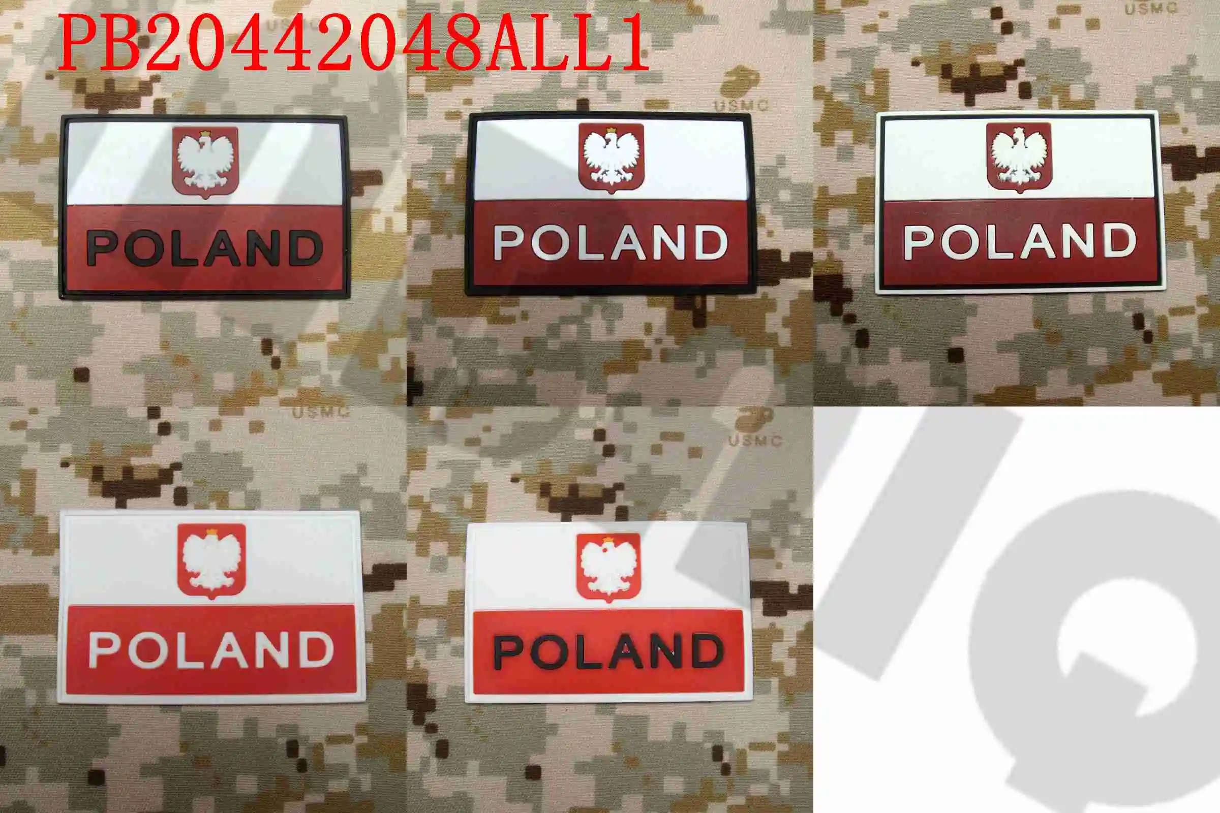 Taktyczne Morale wojskowe flaga 3D łatka z pcv polska