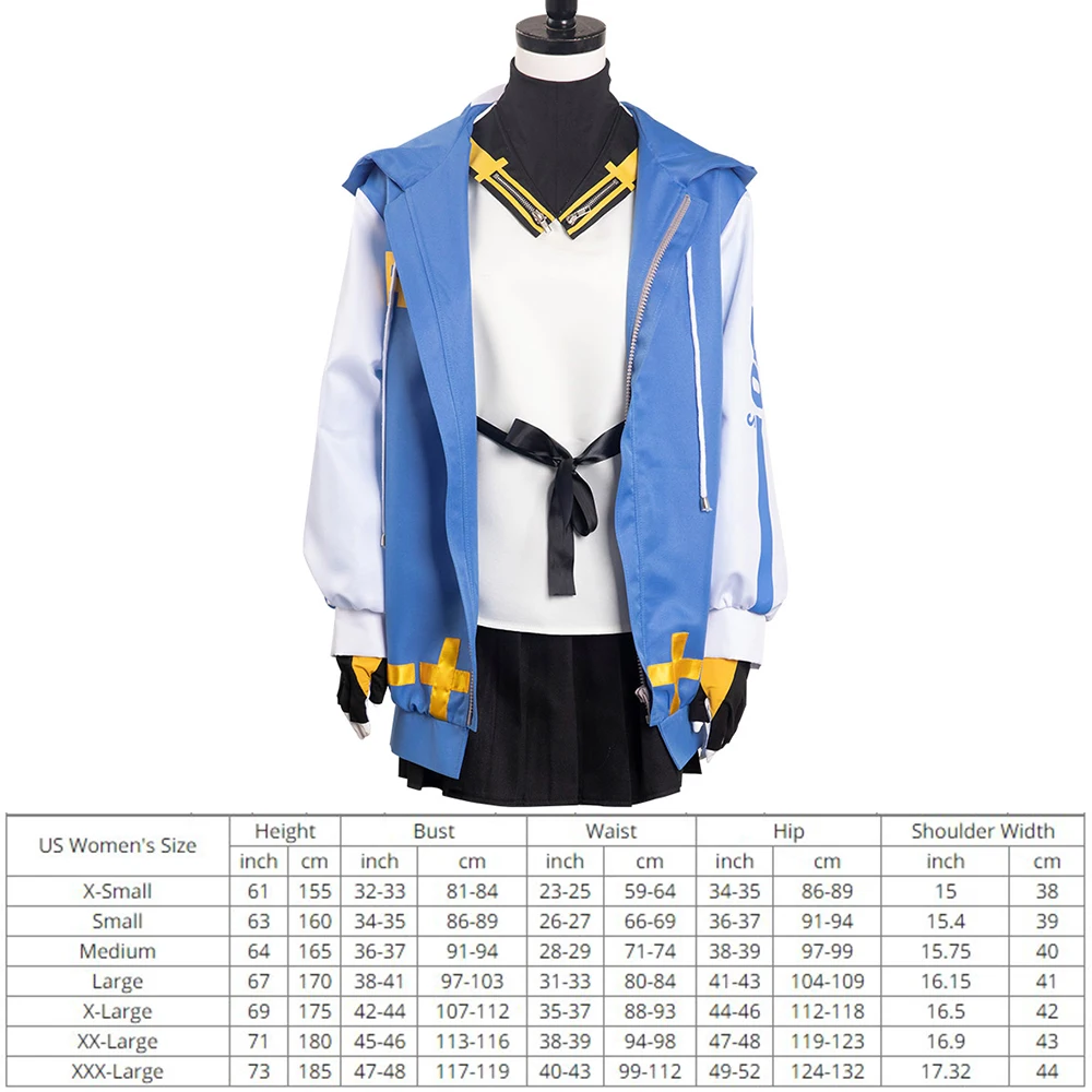 Guilty Cos Gear Strive Bridget Cosplay Kostuum Hoodie Rok Outfits Vrouwelijke Meisjes Halloween Carnaval Party Pak Vermomming