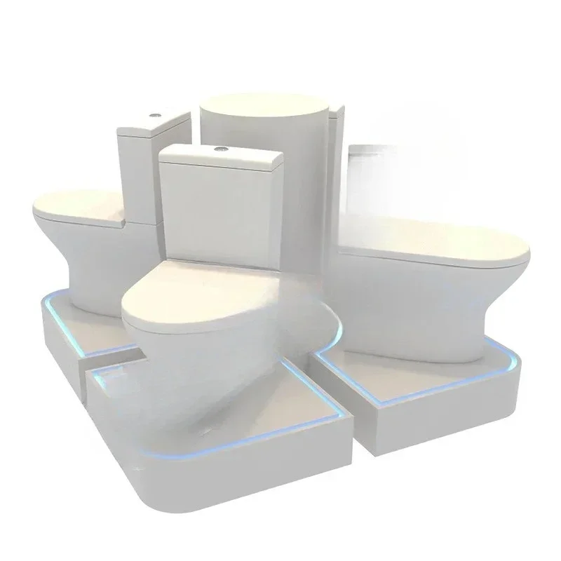 Sanitary Modern Simple Bathroom Accessory Ware Faucet Wash Basin Toilet Display Rack
