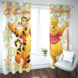 Winnie The Pooh, Tigger Anime Home Decor tende antipolvere per soggiorno camera da letto Blackout 100% poliestere perforato