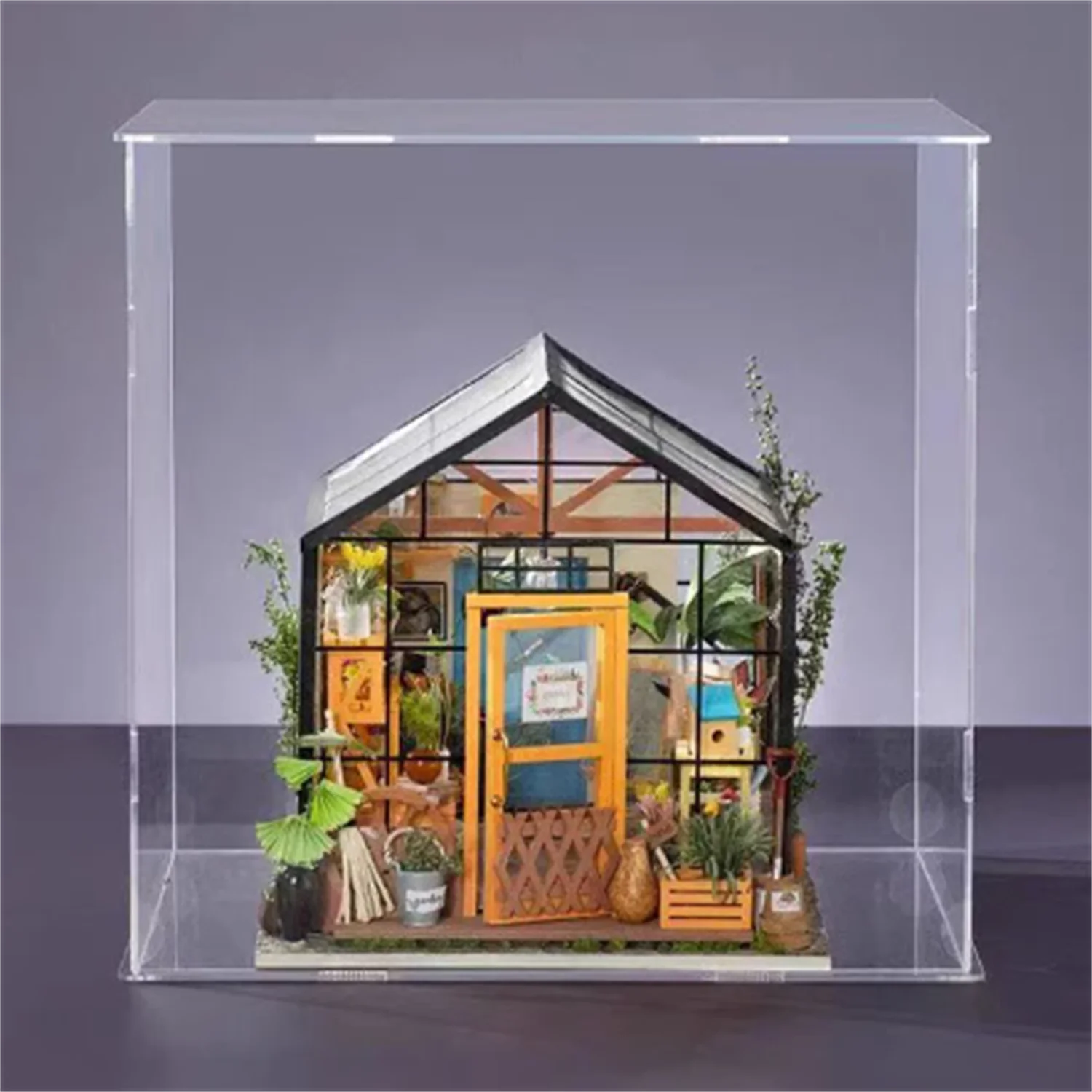 1pcs,Clear Acrylic Display Case Countertop Box Organizer Stand Dustproof Protection Showcase for Action Figures/Toys/Collectible
