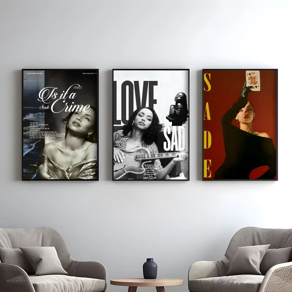 Popular Singer S-sade Poster Elegant And Affordable Wall Art Stickers For Dormitory Living Room And Bedroom Spaces