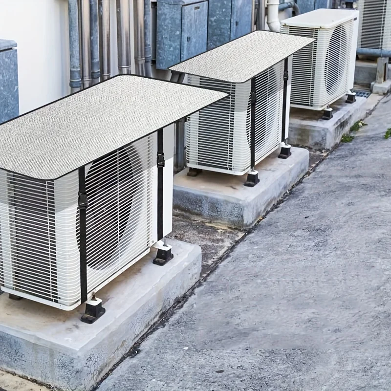 Universal Air Conditioner Outdoor Unit Cover Bubble Composite Aluminum Foil Flame Retardant Waterproof Sun Protection Shade
