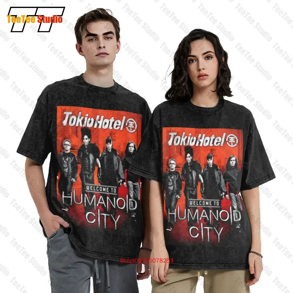 2010 Tokio Hotel Welcome To Humanoid City Tour Vintage Oversized T-Shirt 6W7Y