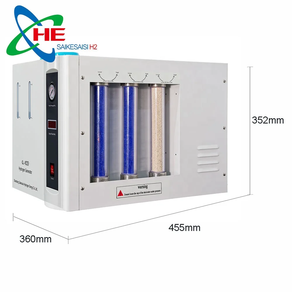 SPE PEM H2 Production Hydrogen Generation Equipment 1LPM Green Hydrogen by Water Electrolysis