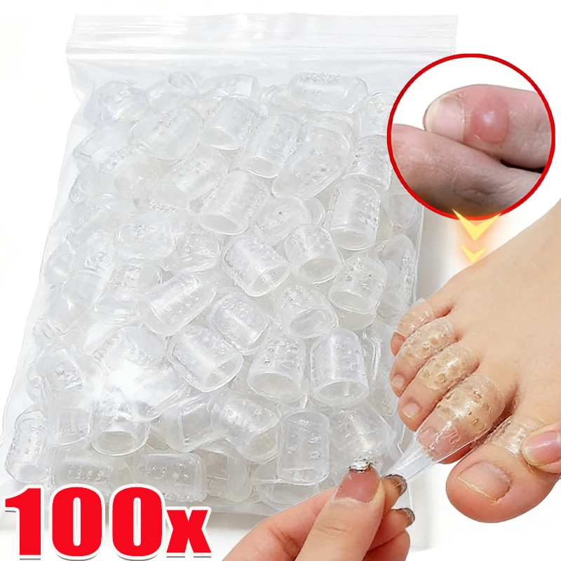 

Clear Silicone Toe Caps Protectors Anti-Friction Toe Cover Prevents Blisters Invisible Pain Relief Foot Finger Care Accessories