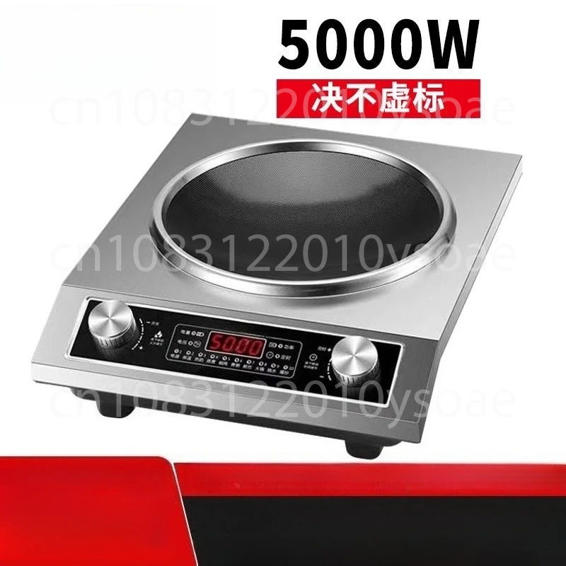 

Бытовая электрическая вок вогнутый вок коммерческая индукционная плита с большой огневой мощностью 5000 Вт