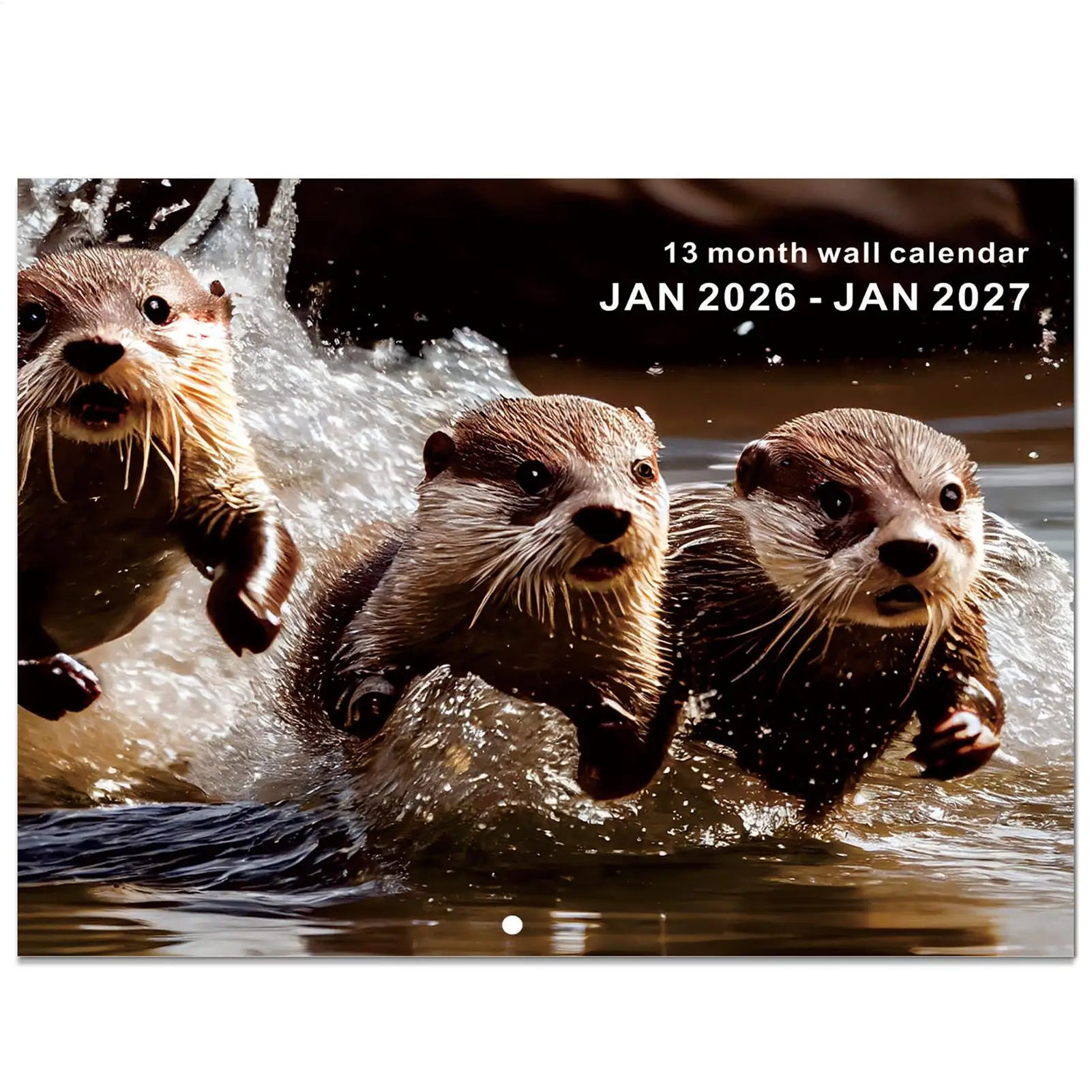 تقويم 13 شهرًا 2026-2027 جدار كابيبارا تحت عنوان مكافحة الحبر تنزف مخطط سنة المدرسة التقويم 2026-2027 للمكاتب المدرسية المنزلية