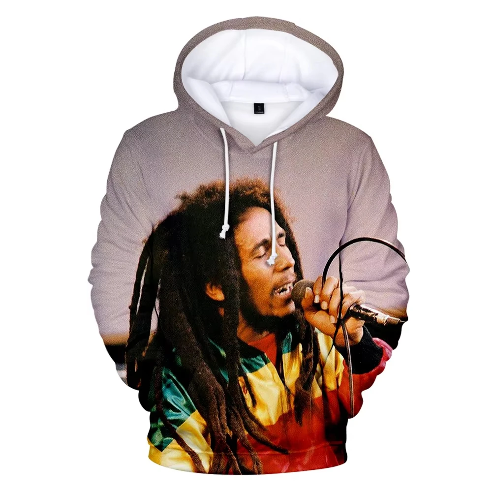 Newest Autumn Men Clothes 3d Printed Tee Hoodie Bob Marley Man Hooded sweatshirt  Men\'s Pullover Long Sleeve  Hooded Sweatshirt