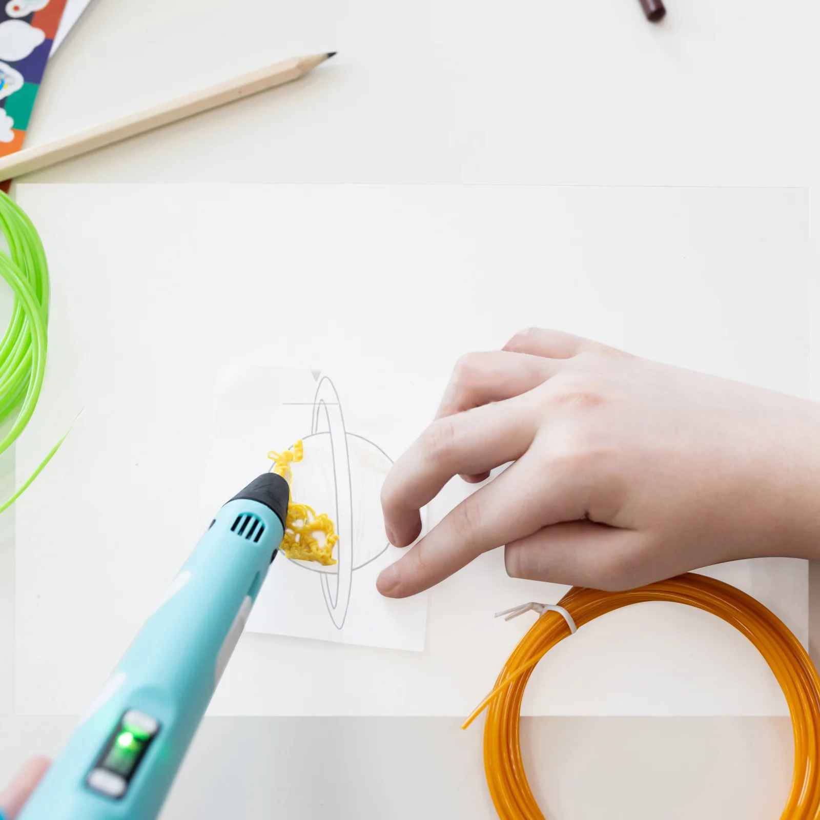 10 قطعة ثلاثية الأبعاد الطباعة القلم تتبع مجلس مجموعة شفافة بولي كلوريد الفينيل ورقة واضحة الاستنسل قابلة لإعادة الاستخدام صياغة اكسسوارات للعمل الفني الدقيق #1