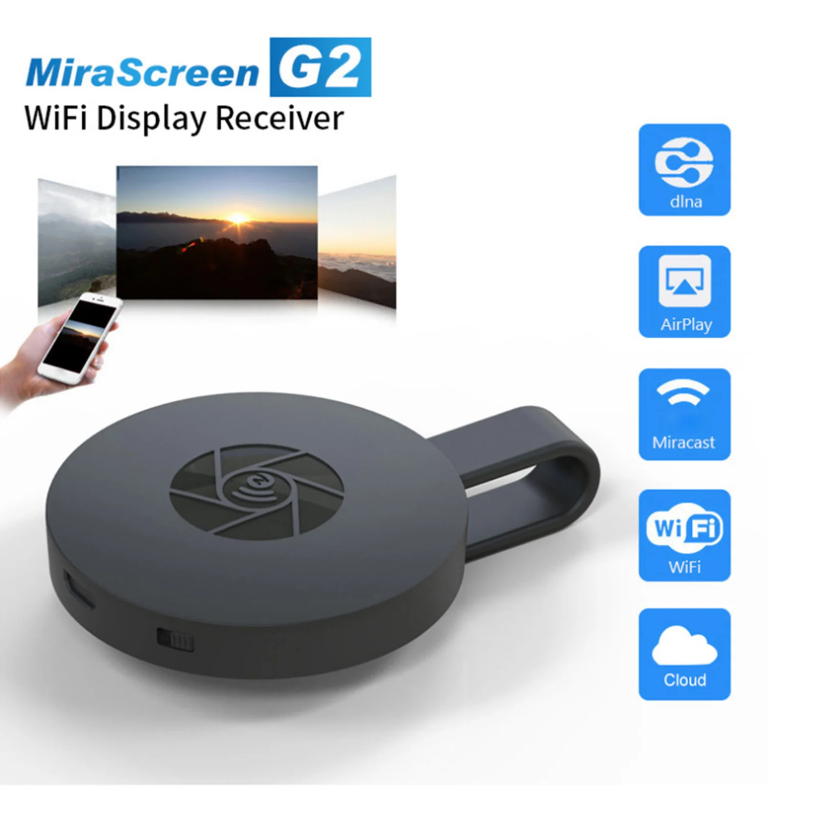 Airplay Media Streamer G20 Mirascreen 1080P Wireless WiFi Display TV HDMI Dongle Media Receiver Airplay Media Streamer Adapter