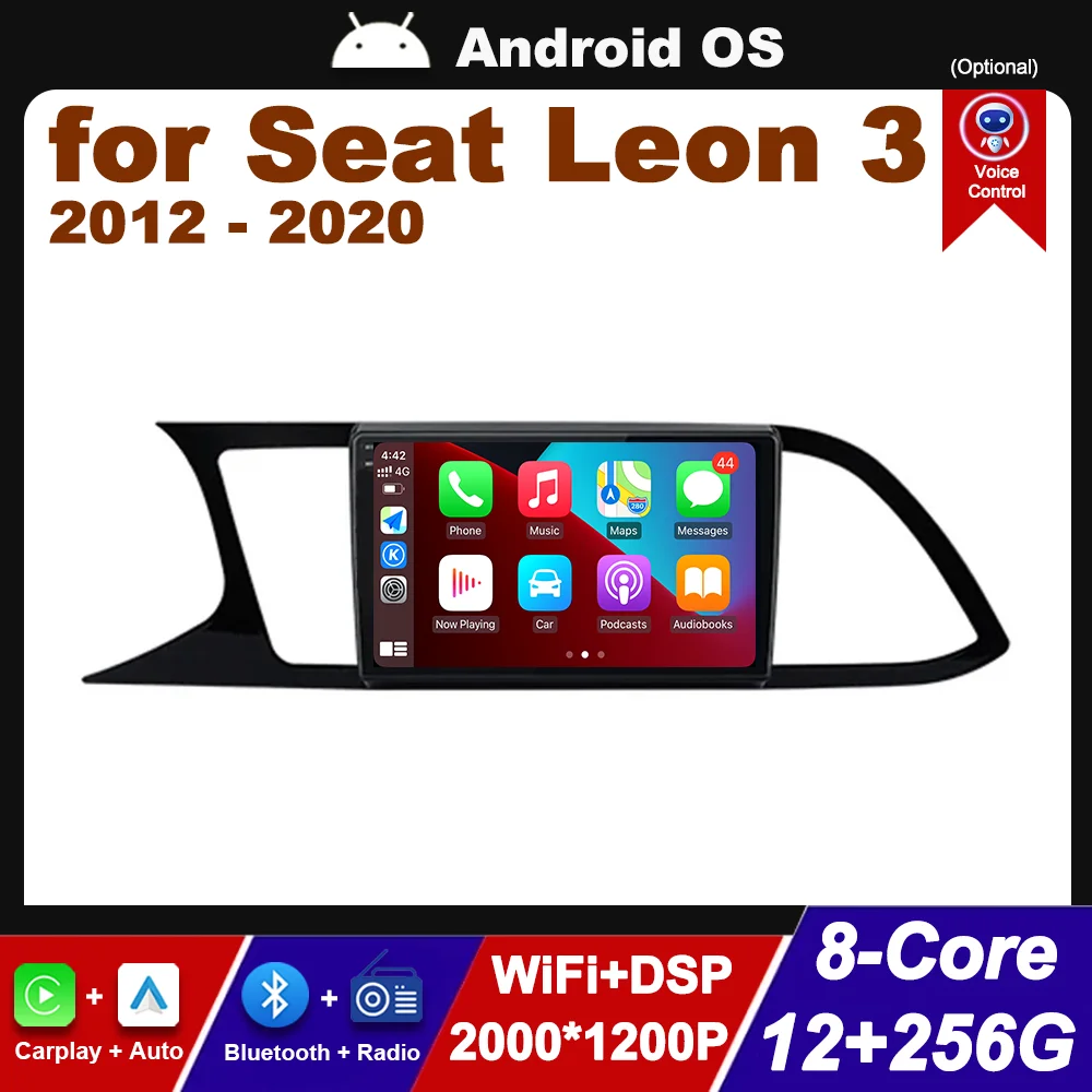 

Left Hand Drive Car Audio Multimedia Player DSP Stereo Android OS for Seat Leon 3 2012 - 2020 Navigation GPS WiFi+4G Head Unit