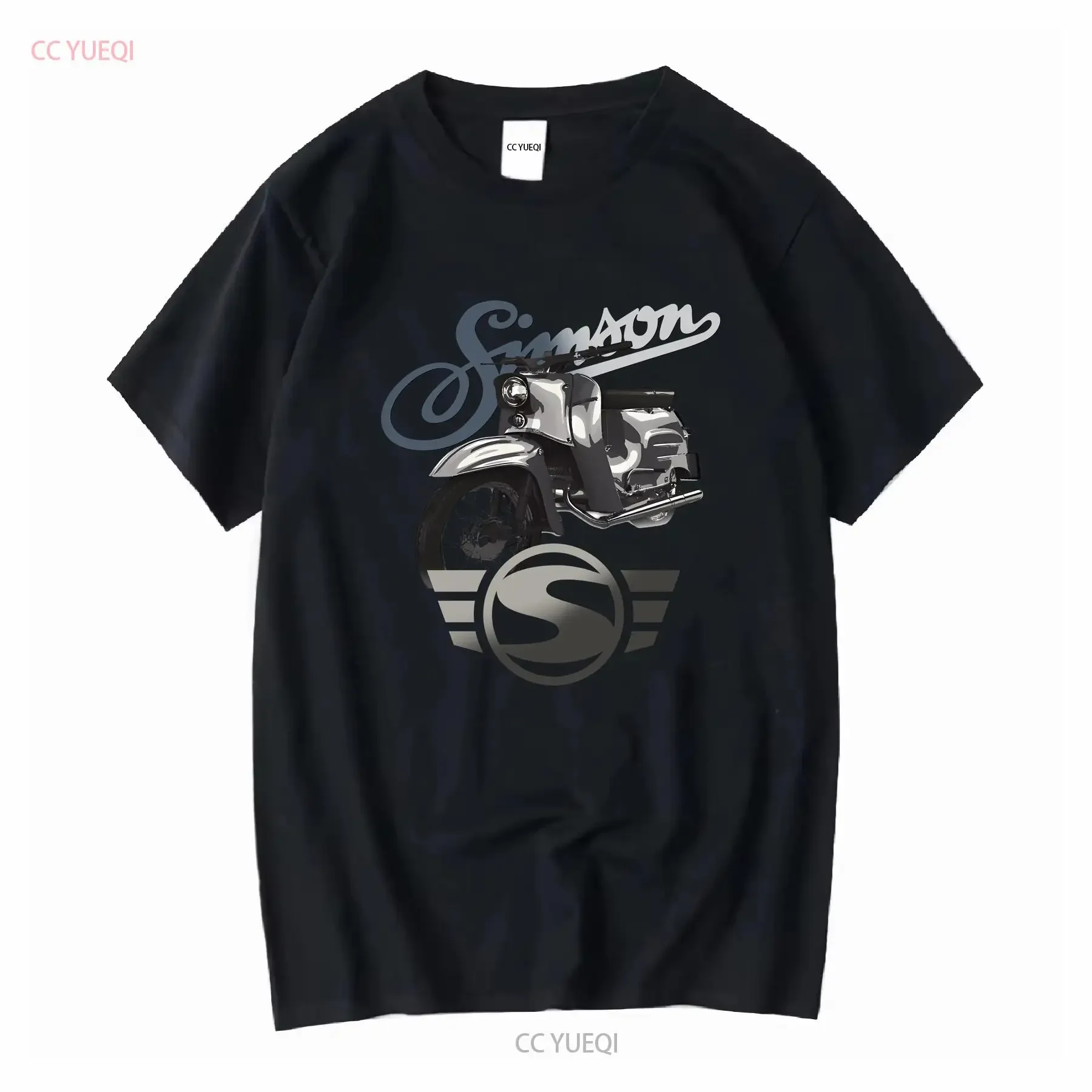 Camiseta Simson DDR Schwalbe ciclomotor IFA motocicleta S 4XL manga larga o corta vintage lavado Top para uso diario homme suave