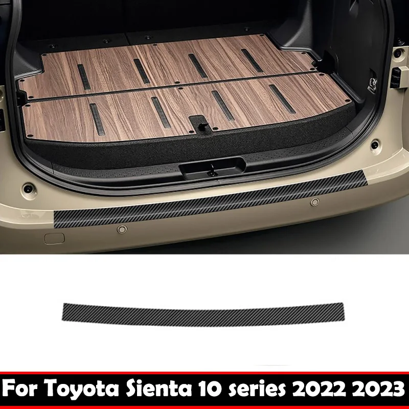 For Toyota sienta 10 seris 2022 2023 Leather Rear Bumper Protector rear door Sill Trunk outer guard plate Trim Car Styling