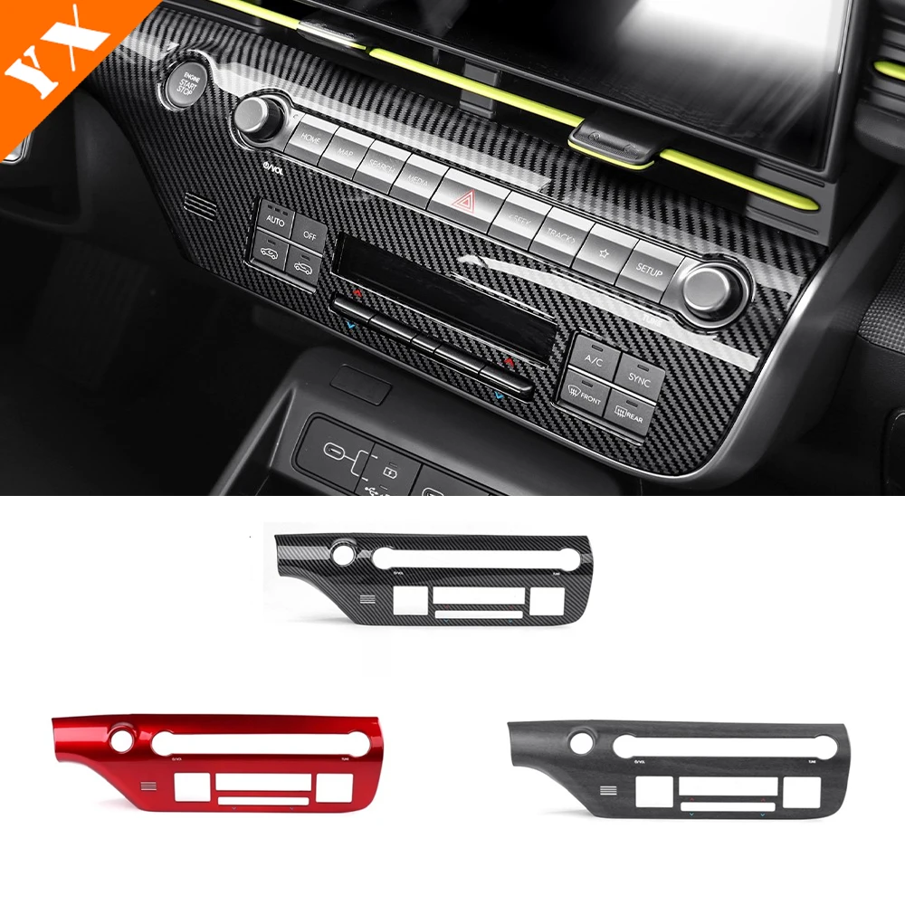 

For Hyundai kona SX2 2024 2025 accessories Car Central Control Air Conditioning Panel Cover, Central Button Adjustment Frame