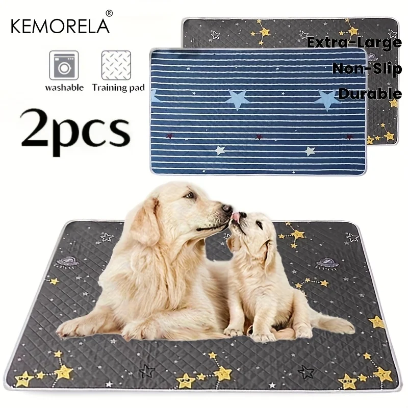 Tapetes de treinamento para cães laváveis, 2 peças, reutilizáveis, projetados especificamente para treinamento de animais de estimação, adequados para carros, sofás, sala de estar e exterior