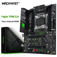MACHINIST X99 MR9A PRO Placa base compatible con interfaz TPM2.0 LGA 2011-3 Xeon E5 V3 V4 CPU DDR4 RAM de cuatro canales NVME M.2 * 2 ATX