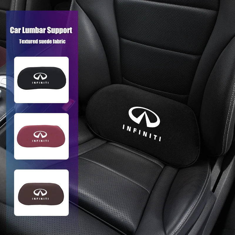 

Memory Foam Car Pillow Protective Lumbar Back Support Breathable Cushion Relieve Stress For Infiniti Q50 FX35 Q30 G37 Q70 QX70
