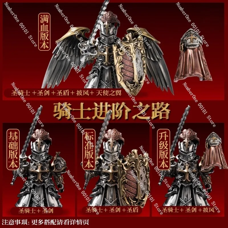 National-style magnetic metal minifigure,crusader theme desktop ornament,creative stress-relieving toy for workstation display