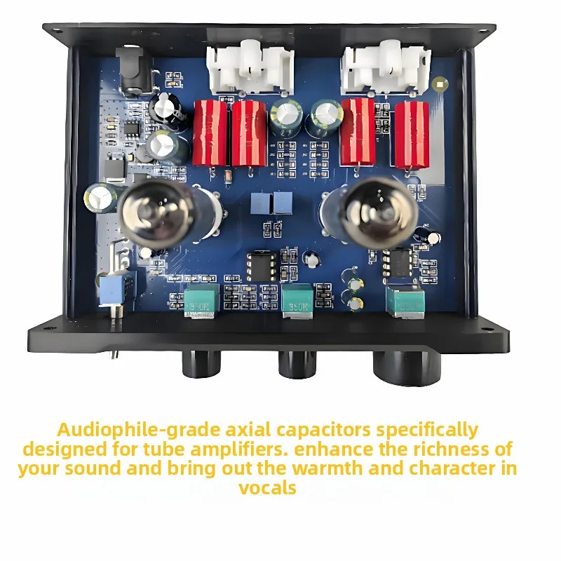 D200 tube preamplifier - enhances sound with 6j1/6k4 tubes, providing full, rich audio with adjustable highs and lows