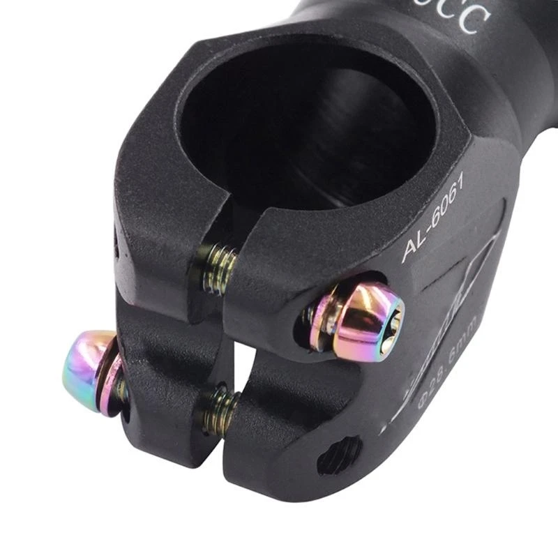 Q39E 10Pcs High Precisions Steels Bike Stem Bolts M6x20mm Bicycles Stem Top Cover Bolts Screw Bike Stem Fixed Screw