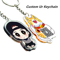 Custom Photos Acrylic Key Chain Kawaii Cartoon Anime Keyring Movie Peripherals Figures Keychain Sports Star Pendant For Gifts