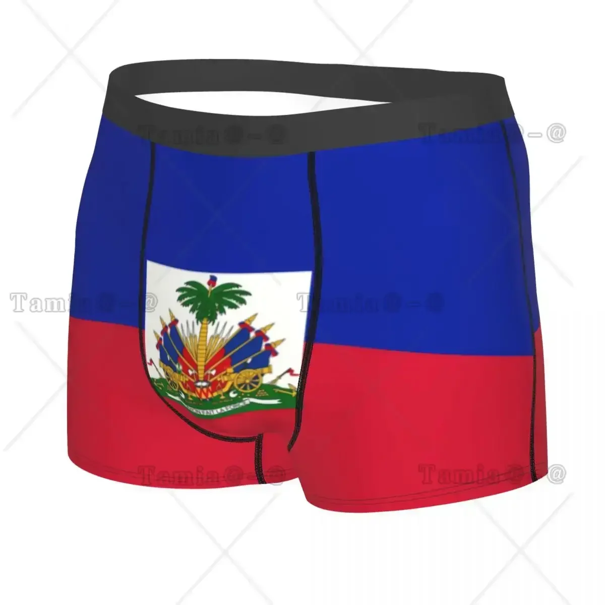 Custom Flag Of Haiti Underwear Men Breathbale Boxer Briefs Shorts Panties Soft Underpants For Homme