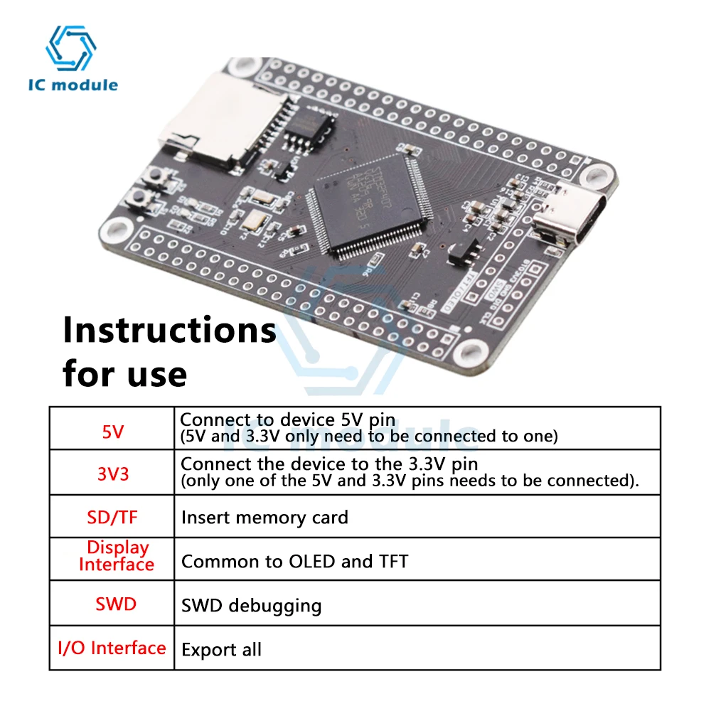 STM32F407VET6 APM32F407VGT6 STM32F407VGT6 Development Board MCU Learning Board Cortex-M4 Core Board STM32 System Board