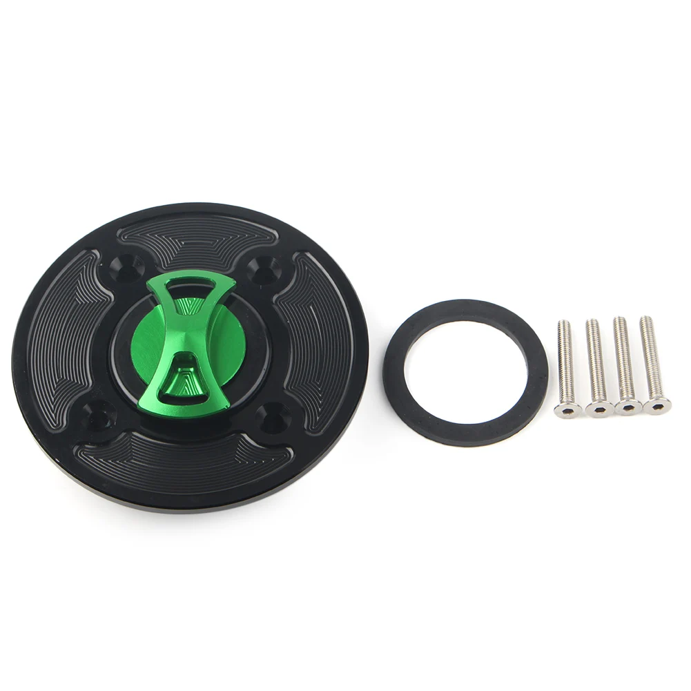 Motorcycle Fuel Gas Tank Cap Cover Keyless for Kawasaki ZX-6R ZX6R ZX636 Z900 Z650 Z400 Ninja 400 650 Accessories