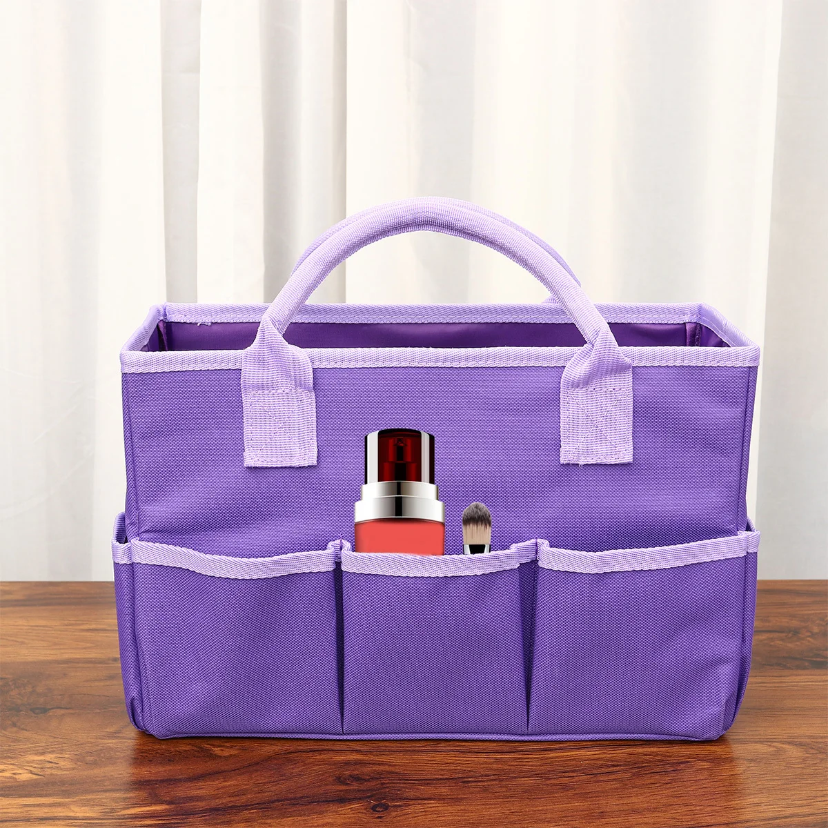 

Durable Professional Storage Handbag Purple Multifunctional Bag for Books Newspapers Magazines Cosmetics Garden Tools Tidy Home
