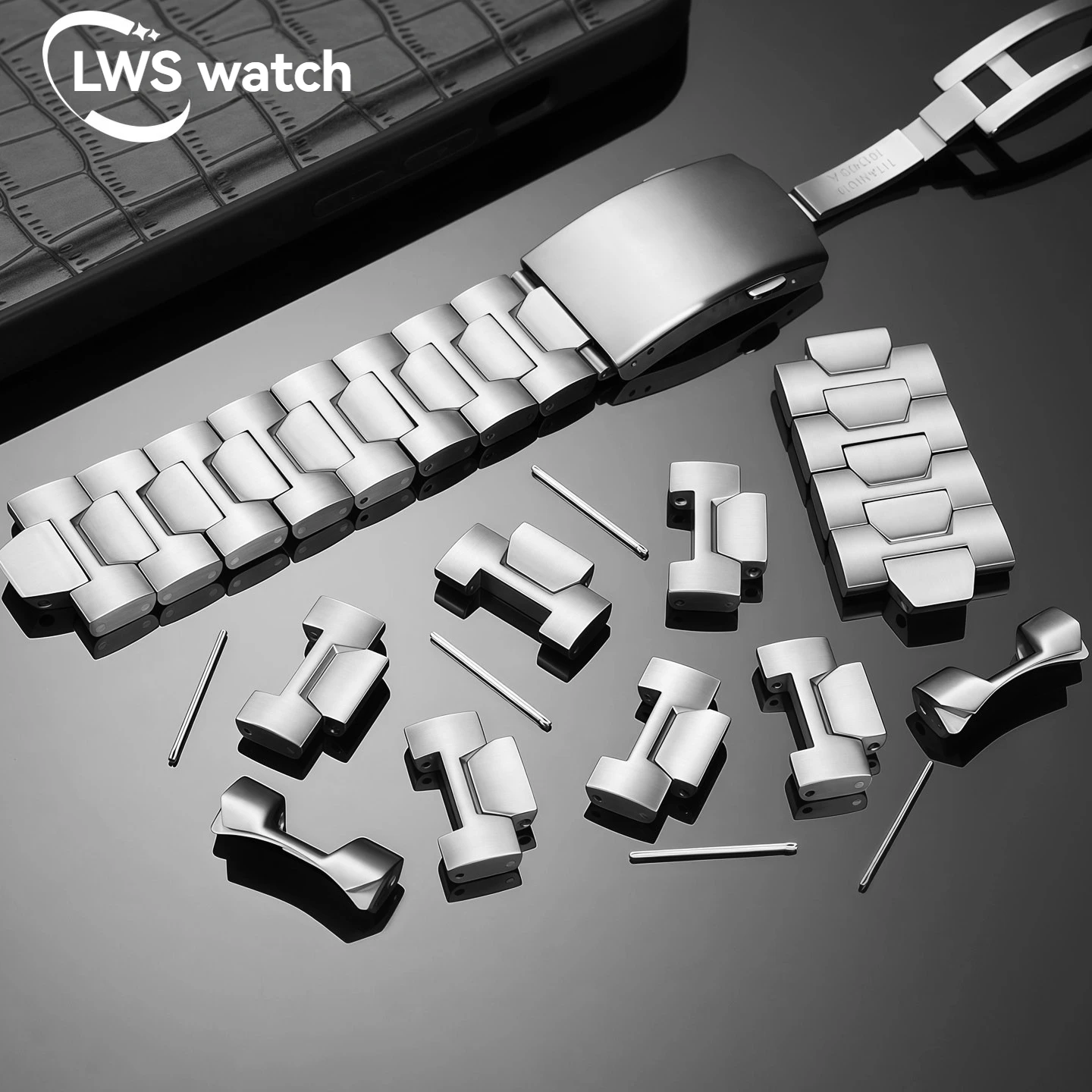 Titanium Alloy Watch Strap Section for Tissot T013.420 Series Sections/Buckles/Headpieces/Extension Pieces/Double Press Switch