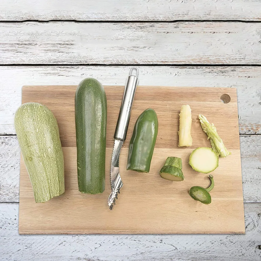 

4pcs Stainless Steel Pepper Core Remover Tools for Chili Tomato Jalapeno Vegetable Kitchen Gadgets Tool Serrated Edge