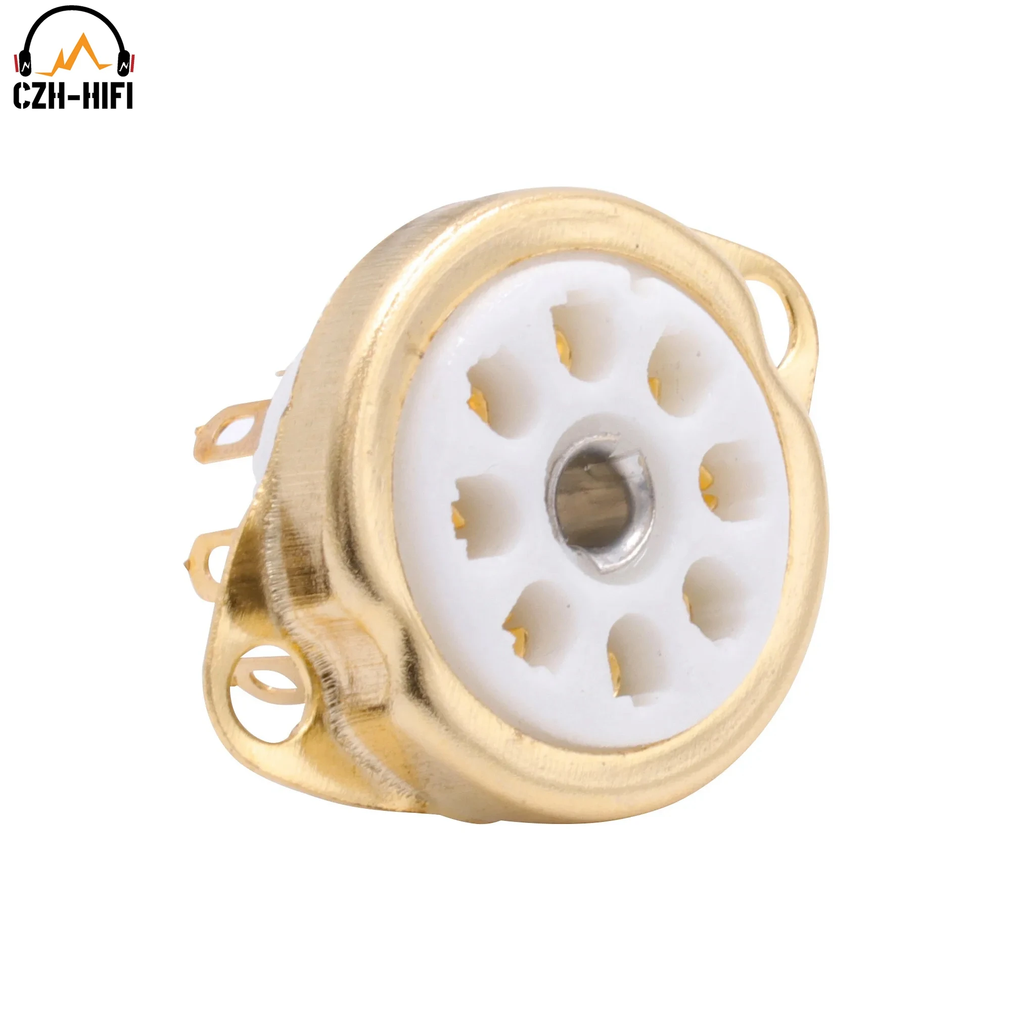 Euro 8pin Ceramic Tube Socket Valve Base for ECC40 AZ41 EF40 EF42 EL41 Vintage Audio Amplifier HIFI DIY  Chassis Mount