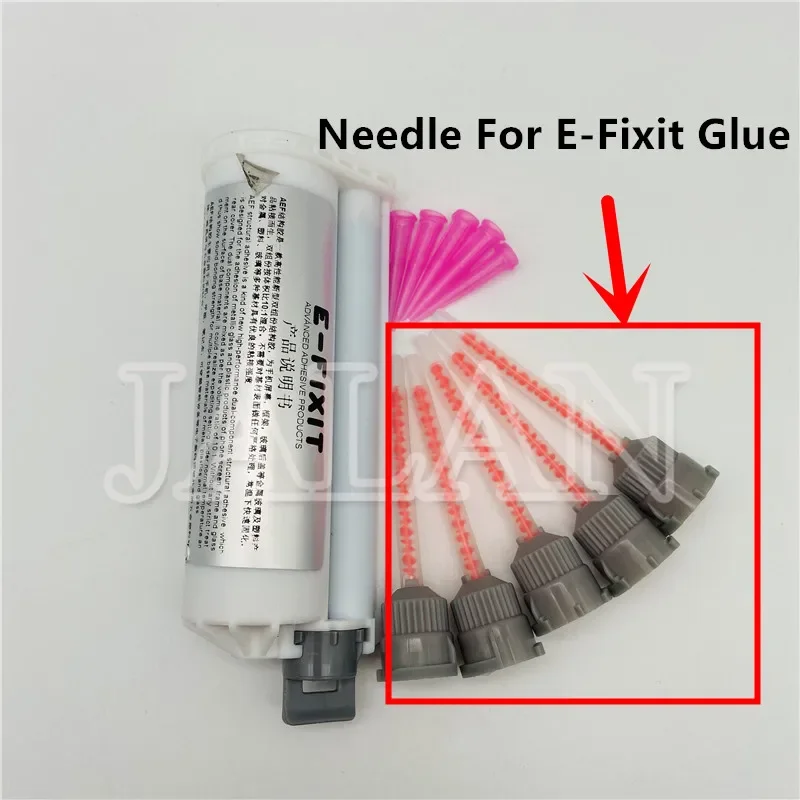 10pcs Needles For E-Fixit AB Structural Glue LCD Screen Middle Frame Back Cover Dispensing Plastic Tip Replacement