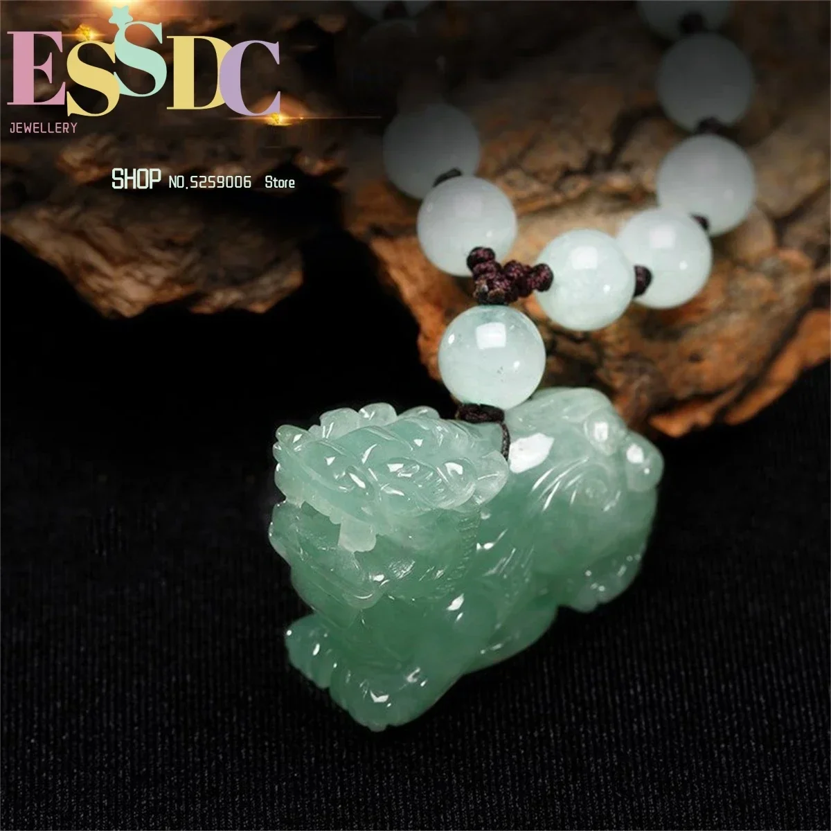 Natural Jadeite Jade Three-Dimensional Double-Sided Pixiu Pendant Necklace A For Men And Women Fashion Jewelry Charm Gift Orname