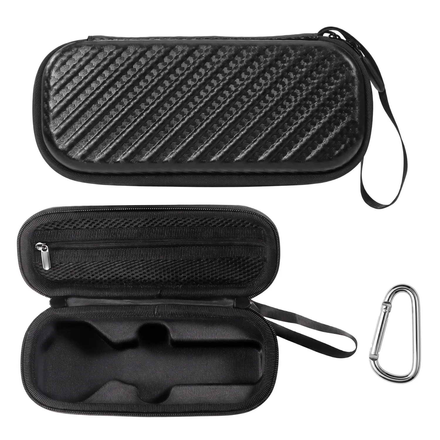 Carbon fiber Camera Bag For DJI Pocket 4 Pro Dedicated Carrying Case PU Shockproof Hard Shell Protective Case Travel Accessories