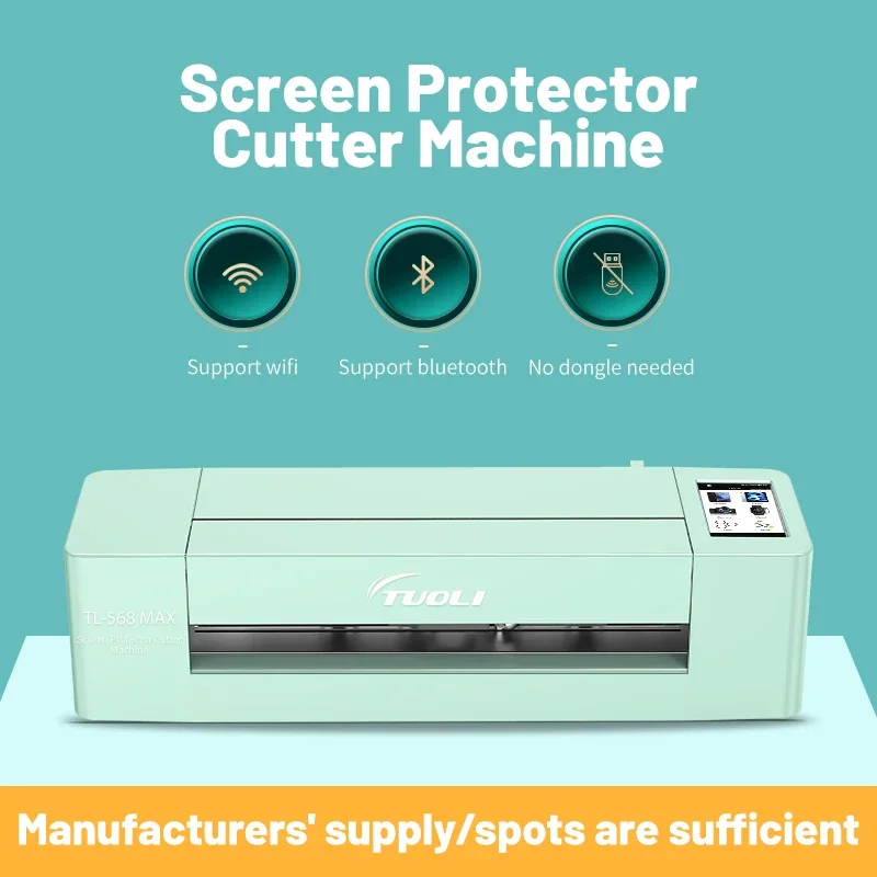 TL-568 MAX Automatic Phone Tablets TPU Hydrogel Film Cut Plotter Screen Protector Cutting Machine Max 16inch