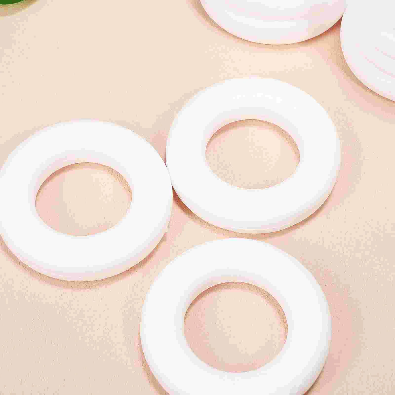 30 Pcs Home Decorations Christmas Supplies Wreath Frame Tray Foam Rings For Crafts Circles Round