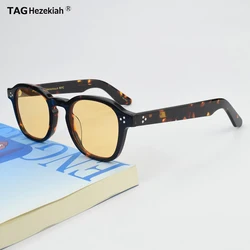 Fashion luxury Brand vintage Sunglasses Men Women momza Sunglass UV400 Square Fashion Acetate Retro Night Vision Sun glasses