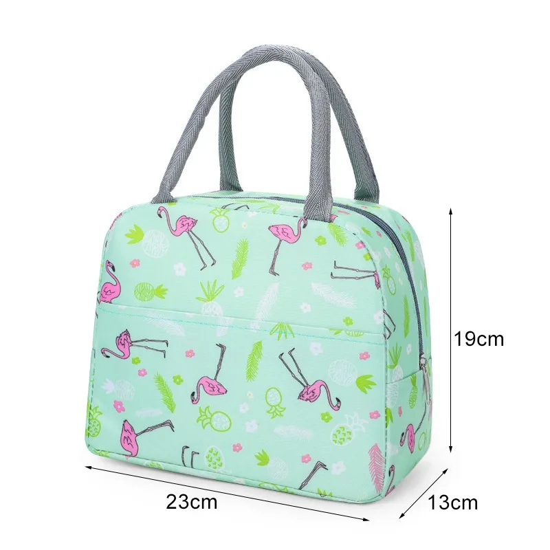 Amiqi Thermal Insulated Bag High Capcity Lunch Box For Women Portable Fridge Cooler Handbags Waterproof Kawaii Food Bag for Work