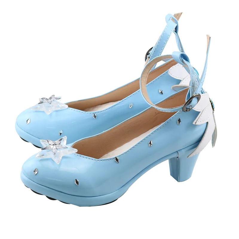 Ice and Snow Hatsune Miku Princess Cosplay Shoes Women Man Hatsune Miku Cos Anime Performance Shoes