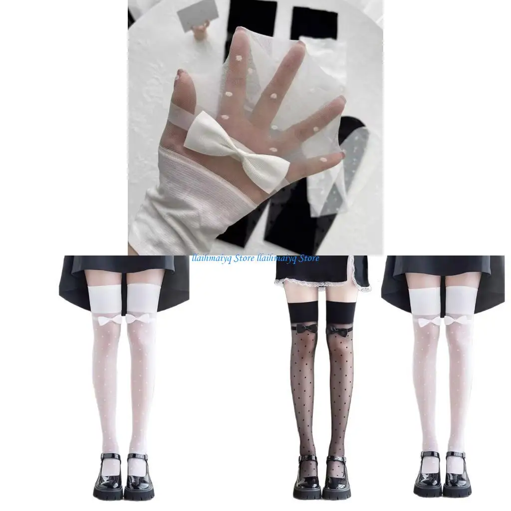 

573B Waves Point Bight High Stockings Halloween Cosplay шелковые чулки для женщин