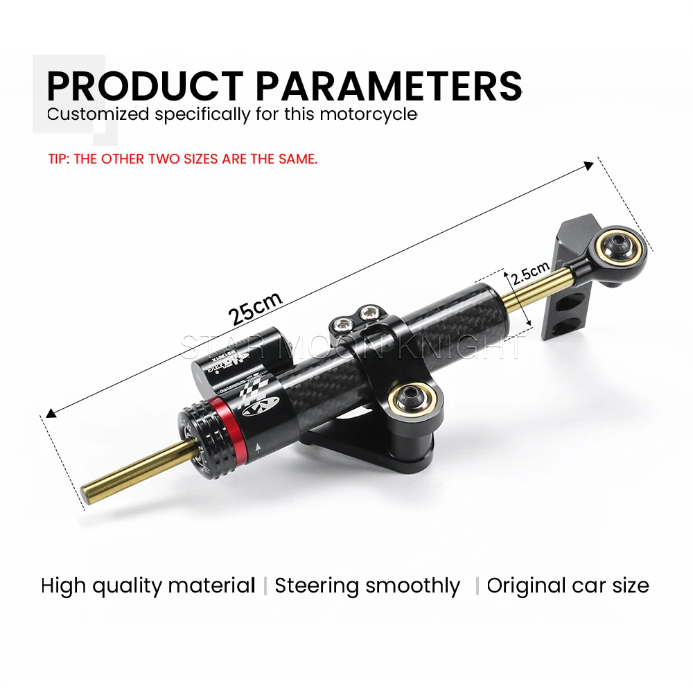 For Ducati Hypermotard 950 Hypermotard 950 SP 2019- Motorcycle Steering Damper Bracket Kit Handlebar Damper Shock Mount