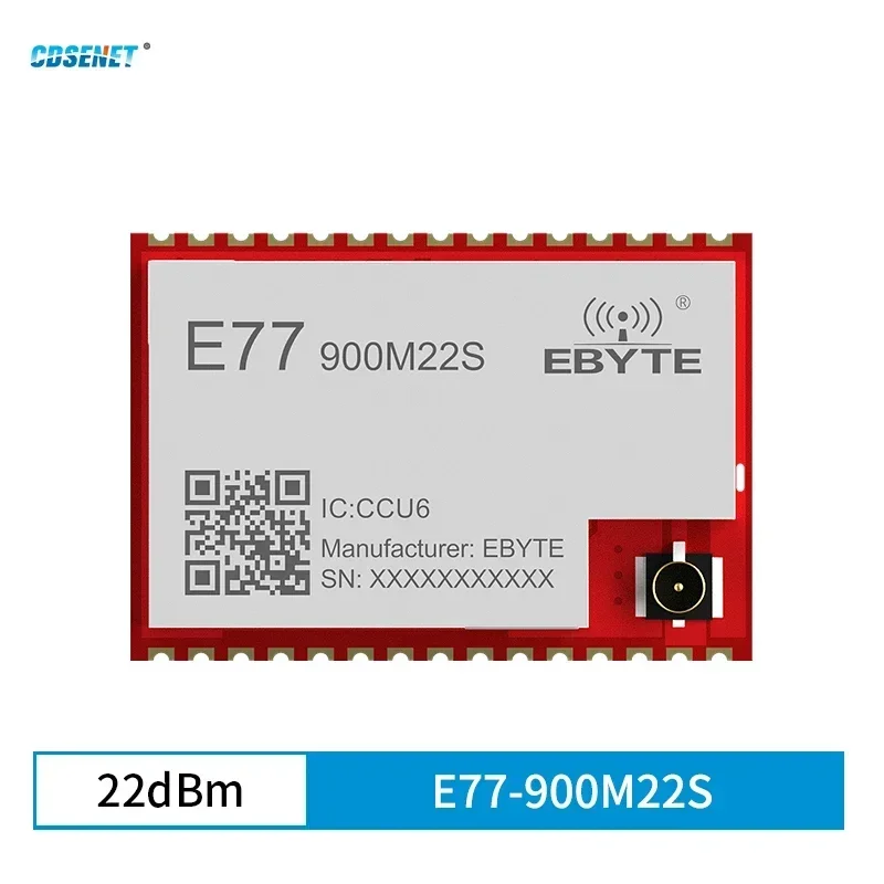 CDSENT LoRa Wireless Module 868/915MHz 22dBm ARM Cortex-M4 E77-900M22S Low Power SoC Long Distance 5.6km Small Size