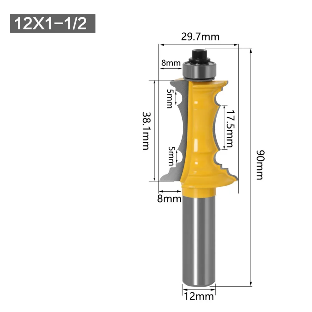 Upgrade Your Woodworking Toolbox with 8MM 12MM 12 7MM Router Bit Mitered Door Drawer Woodworking Milling Cutter