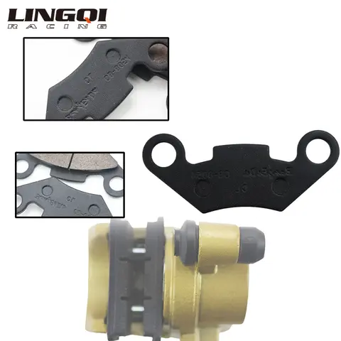 LINGQI RACING Hydraulic Front Rear Brake Pads Disc Shoe For 50cc 70cc 90cc 110cc 125cc 150cc 200cc 250cc ATV Quad Four Wheeler