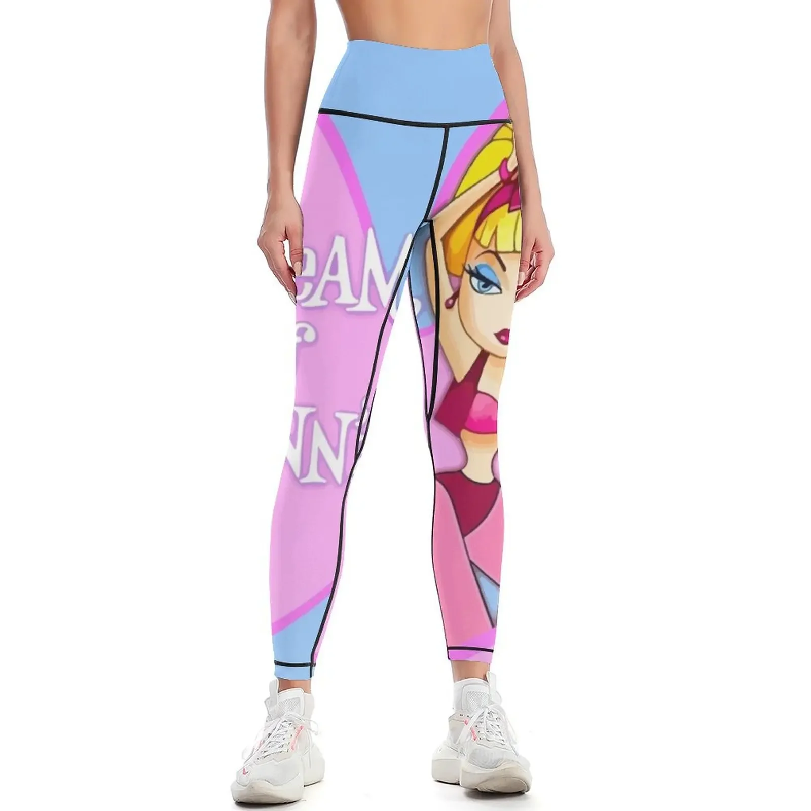 I dream of Jeannie - Caricature Leggings for physical sport pants push up legging Womens Leggings