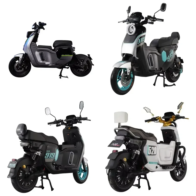 STROVAN High-Speed Electric Motorcycle with Double Rear Shock Absorbers and Lights New Style Low-Price Electric Scooter